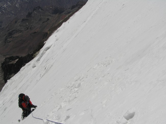 Direkte ruta på Polskebreen Aconcagua